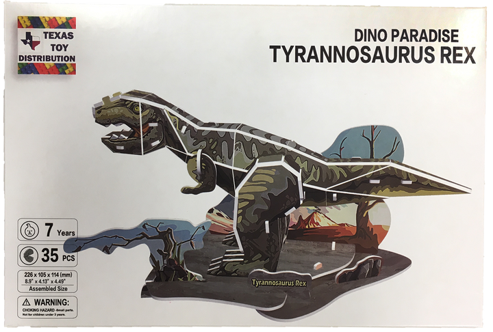 Dinosaur 3D Puzzles EPS Foam Puzzle Sets, Six Types Tyrannosaurus Rex - 2