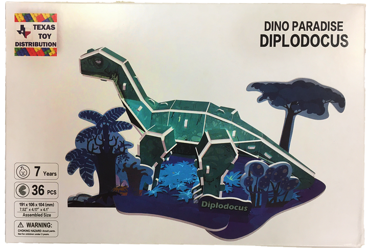 Dinosaur 3D Puzzles EPS Foam Puzzle Sets, Six Types Diplodocus - 4