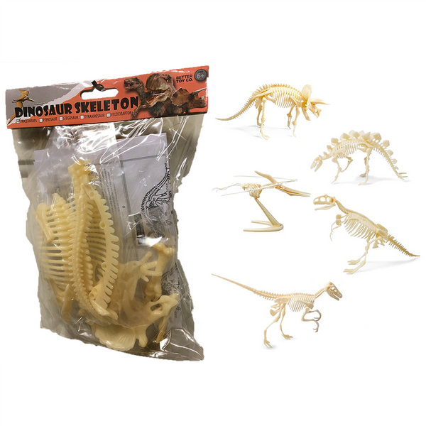 Dinosaur Skeleton Realistic Model Assembly Peggable Kits One of each Style