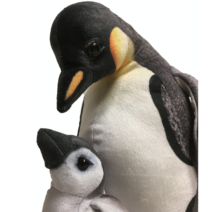 King Penguin Mom w/ Baby Plush 12" Stuffed Animal - 2