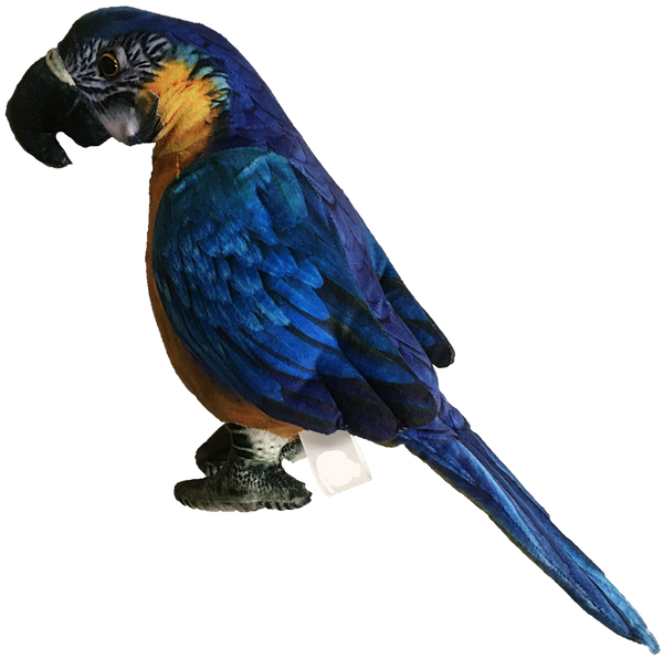 Blue Macaw 9" Plush Stuffed Animal Bird