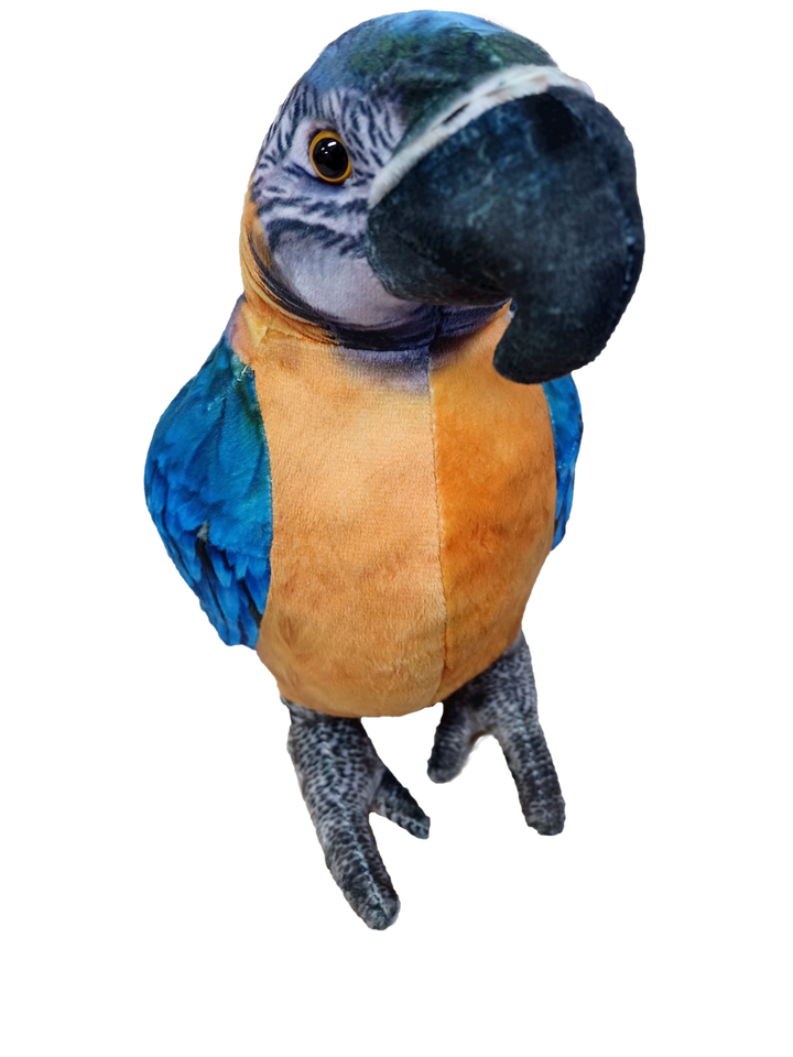 Blue Macaw 9" Plush Stuffed Animal Bird - 2