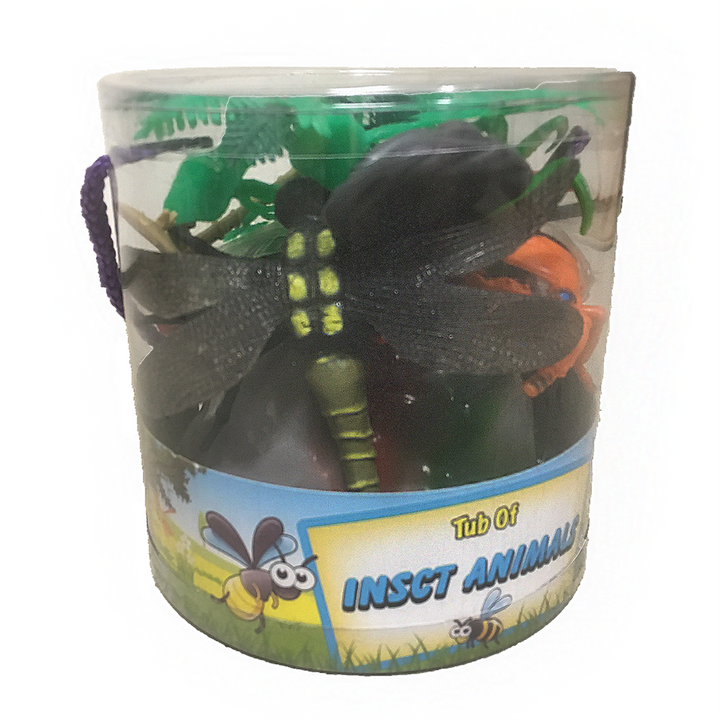 Insects 5" Figurine Bug Toys in Bucket - Creepy, Crawly Fun! - 2