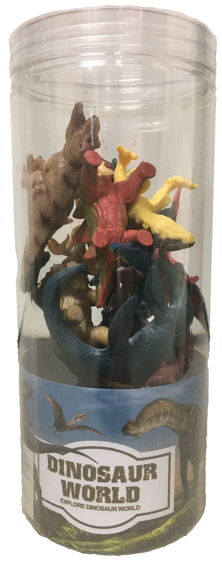 Dinosaur 3" Figurine Assortment in Clear Container, Collect All 12pcs - 2