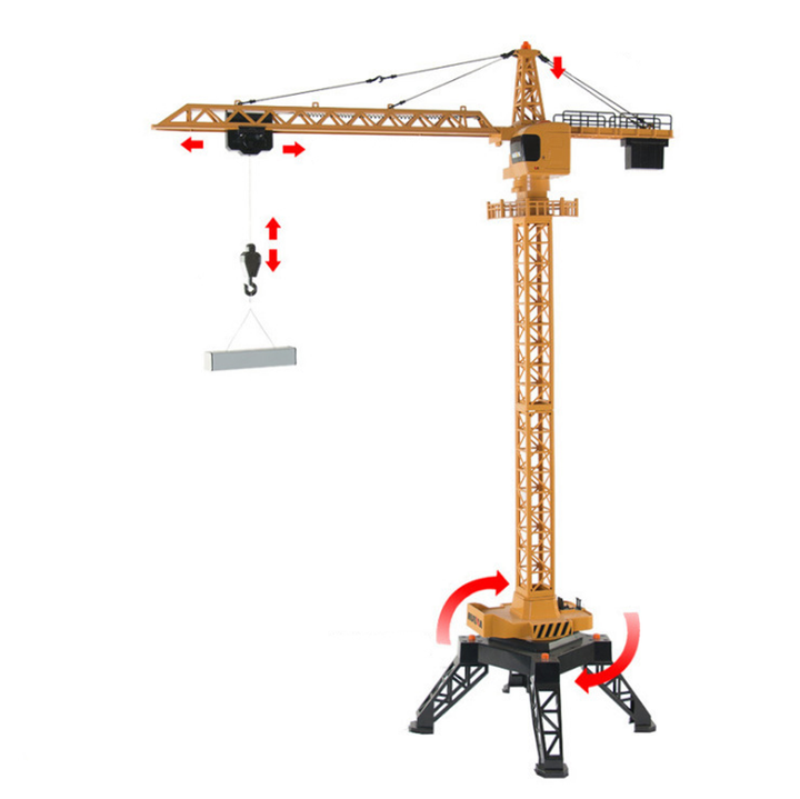 12 Channel Tower Crane With 2.4 Ghz Remote And Rechargeable Batteries - 4