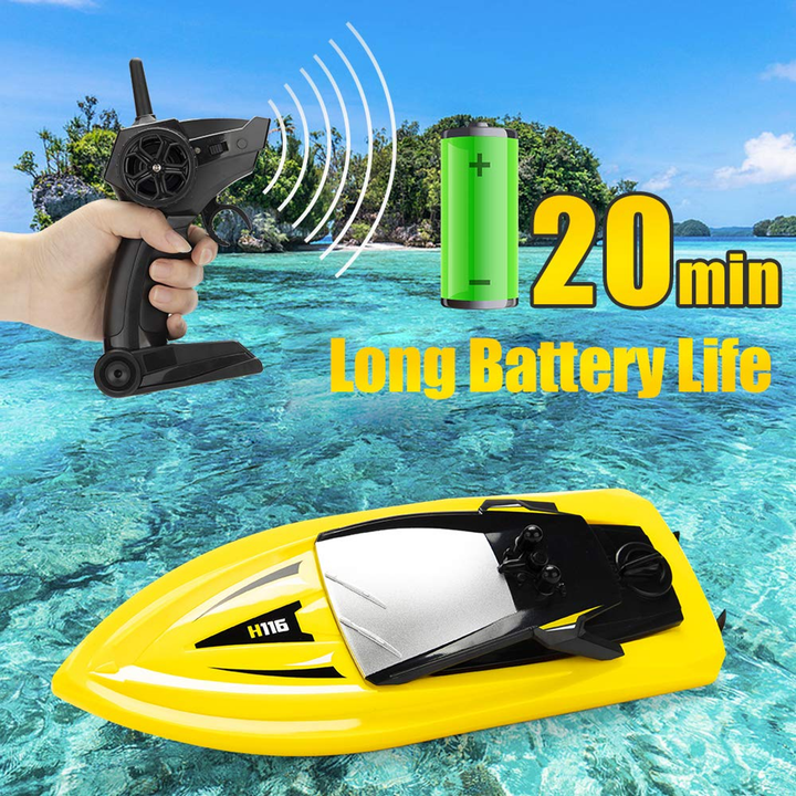 Small Rc Boat With 2.4 Ghz Remote And Rechargeable Battery - 5