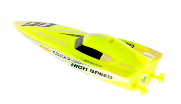 Micro 2.4 Ghz deep V speed boat Yellow - 4