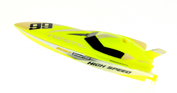 Micro 2.4 Ghz deep V speed boat Yellow - 5