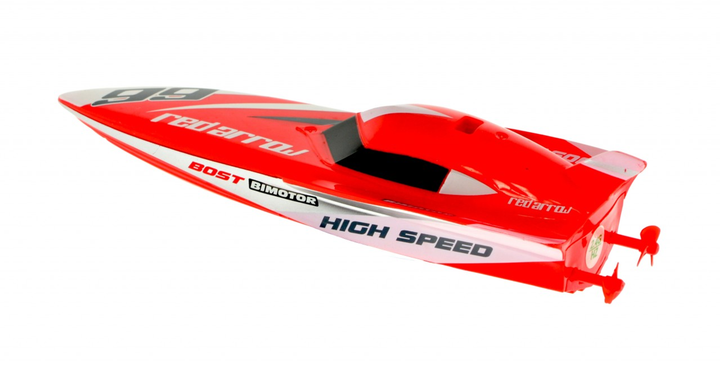 Micro 2.4 Ghz deep V speed boat Red - 4