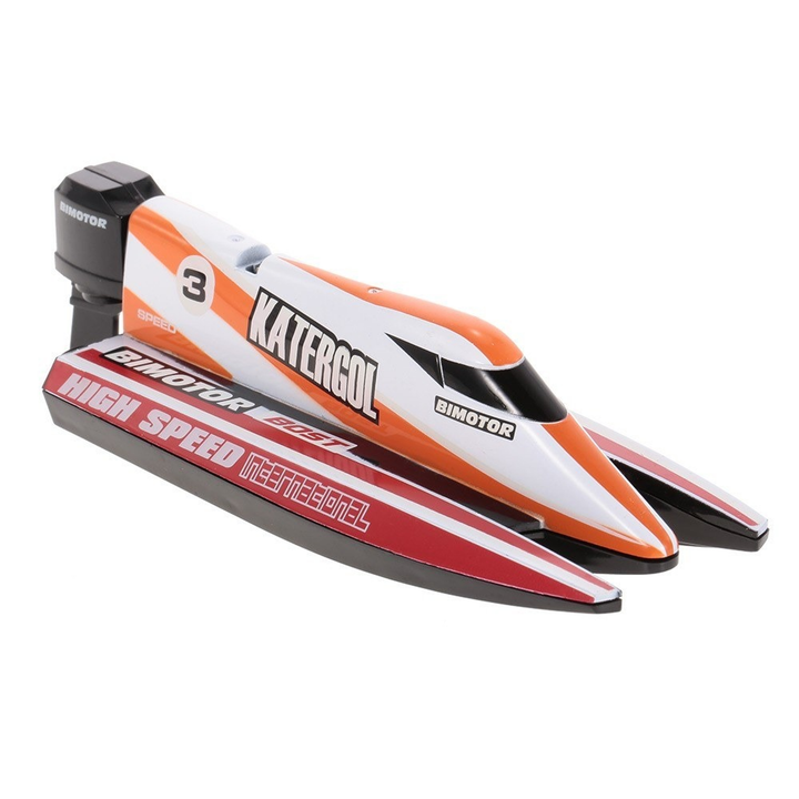 Micro 2.4 Ghz Formula 1 speed boat Orange - 2