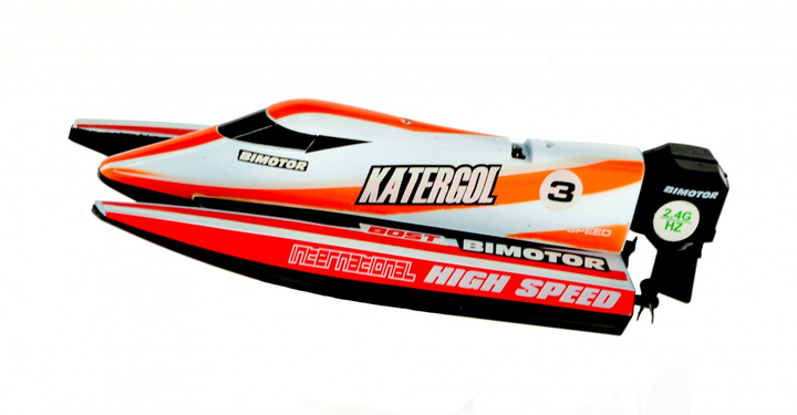 Micro 2.4 Ghz Formula 1 speed boat Orange - 3