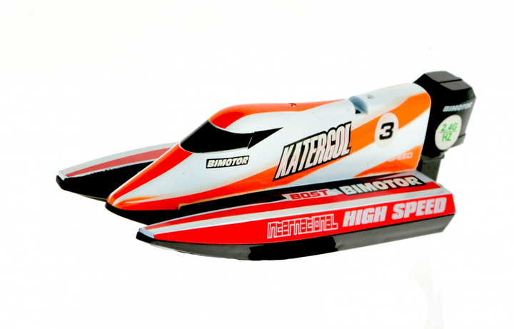 Micro 2.4 Ghz Formula 1 speed boat Orange - 5