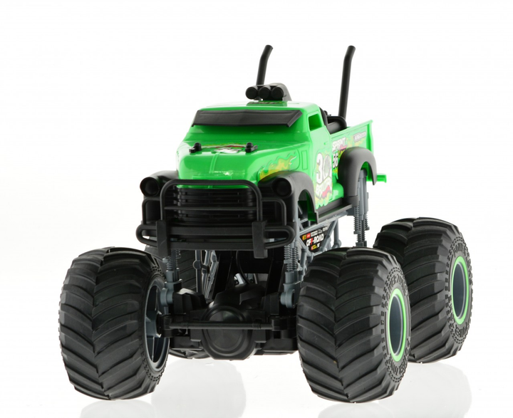 1:16 big wheel toy truck with truck body 2.4 GHz Green - 2