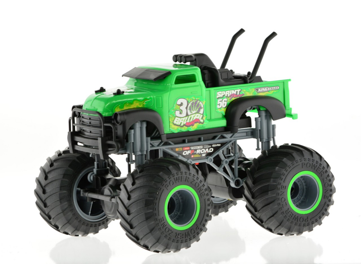 1:16 big wheel toy truck with truck body 2.4 GHz Green - 3