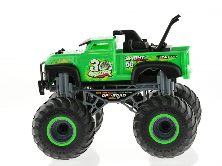 1:16 big wheel toy truck with truck body 2.4 GHz Green - 4