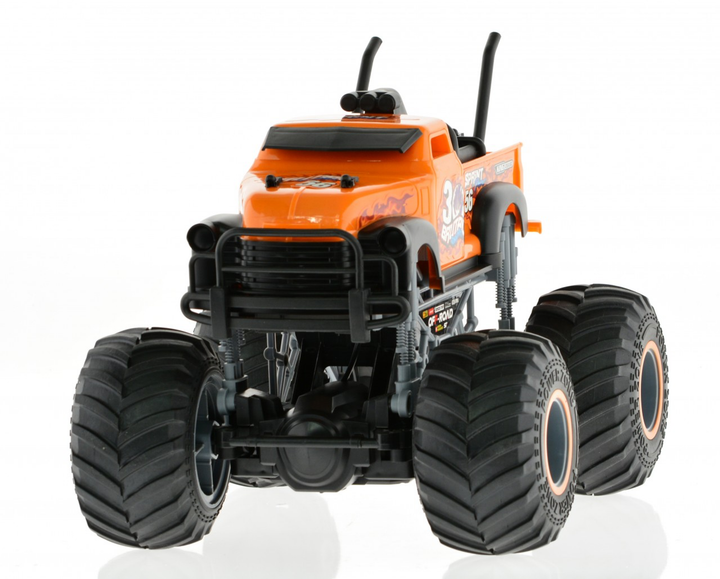 1:16 big wheel toy truck with truck body 2.4 GHz Orange - 2