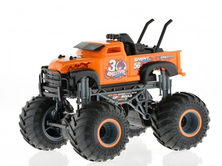 1:16 big wheel toy truck with truck body 2.4 GHz Orange - 3