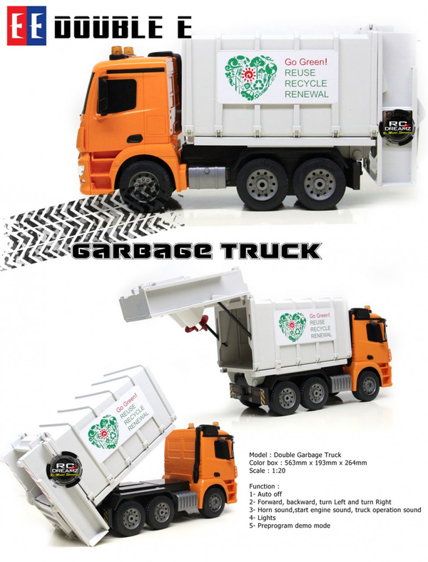 1:20 2.4G Benz Garbage Truck