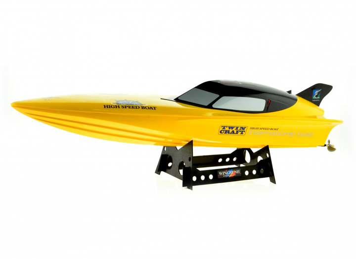 Dual Motor Speed Boat With 2.4 Ghz Remote 30 in Yellow - 2