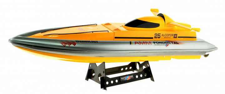 Dual Motor Speed Boat With 2.4 Ghz Remote 32 in Yellow