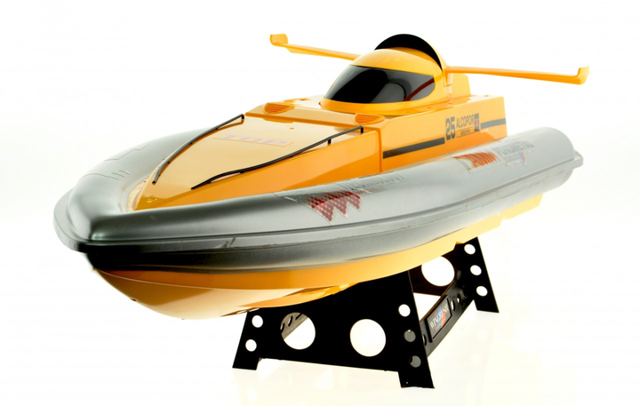 Dual Motor Speed Boat With 2.4 Ghz Remote 32 in Yellow - 2