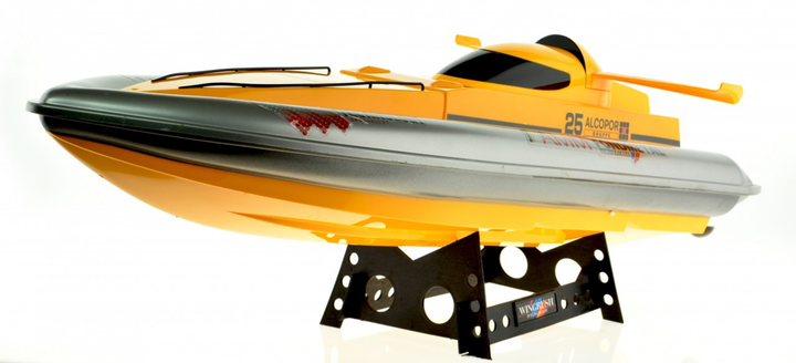 Dual Motor Speed Boat With 2.4 Ghz Remote 32 in Yellow - 4