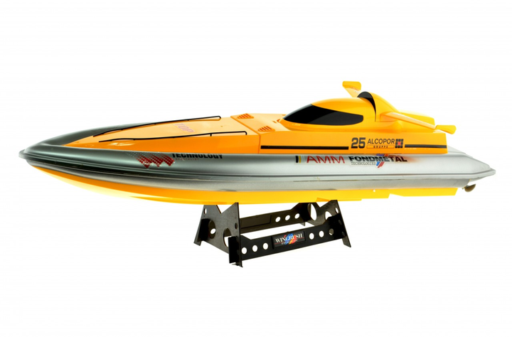 Dual Motor Speed Boat With 2.4 Ghz Remote 32 in Yellow - 6