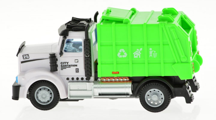 2.4G 1:64 scale RC Garbage Truck with lights and sound - 2