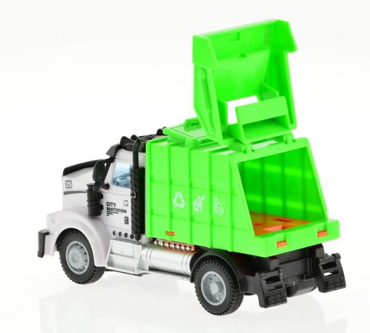 2.4G 1:64 scale RC Garbage Truck with lights and sound - 4