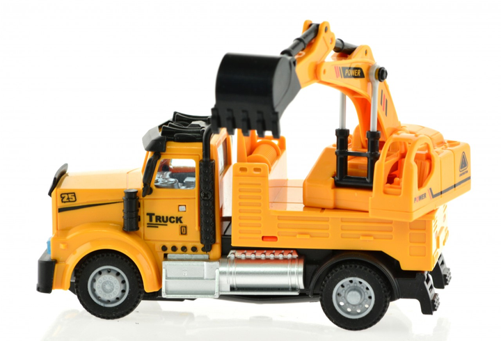 2.4G 1:64 scale RC Engineering Excavator Truck with lights and sound - 4