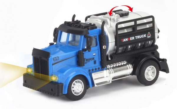 2.4G 1:64 scale RC Oil Truck with lights and sound