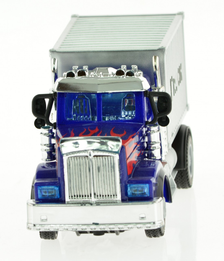 2.4G 1:64 scale RC Transportation container Truck with lights and sound - 4