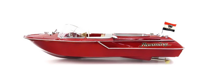 Wood Grain Speed Boat With Dual Motors And 2.4 Ghz Remote - 2