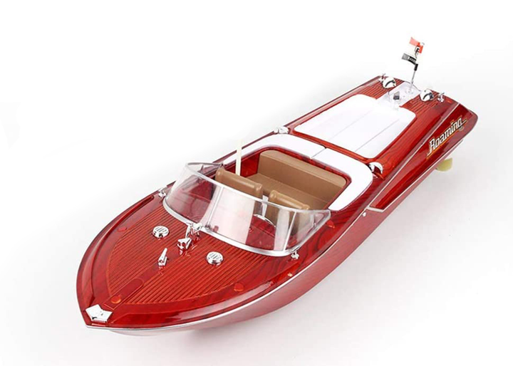 Wood Grain Speed Boat With Dual Motors And 2.4 Ghz Remote - 6