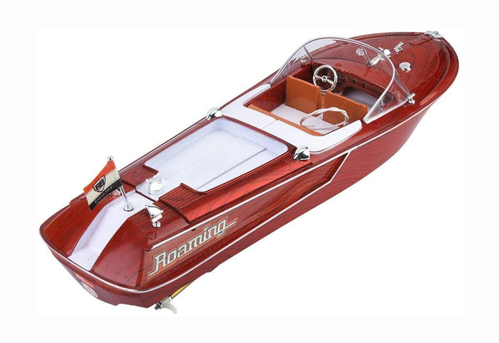 Wood Grain Speed Boat With Dual Motors And 2.4 Ghz Remote - 7