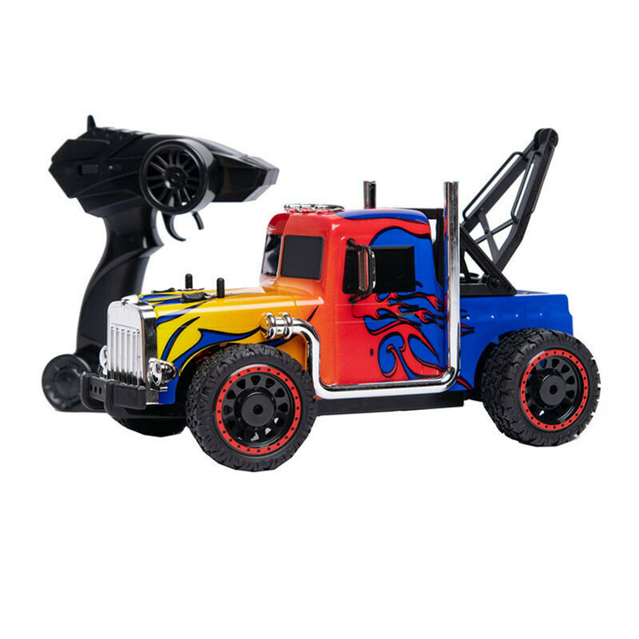 Retro 4WD 1:16 scale tow truck Red - 2