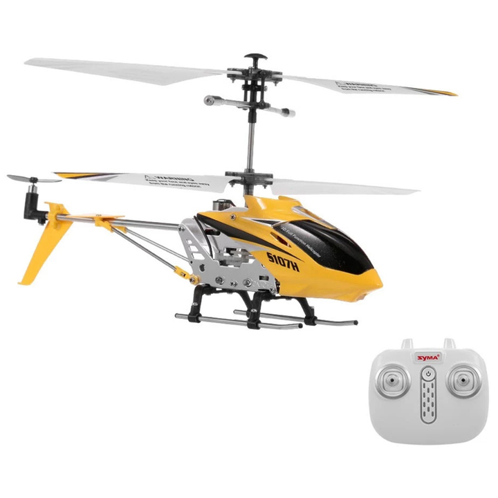 2.4 Ghz 3.5 channel helicopter with auto take off, landing and altitude hold Yellow