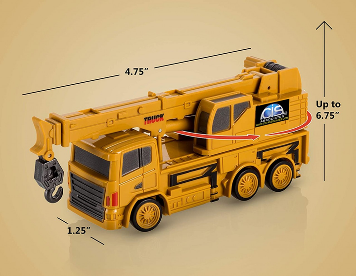 1:64 scale RC construction series Micro Crane Truck - 2