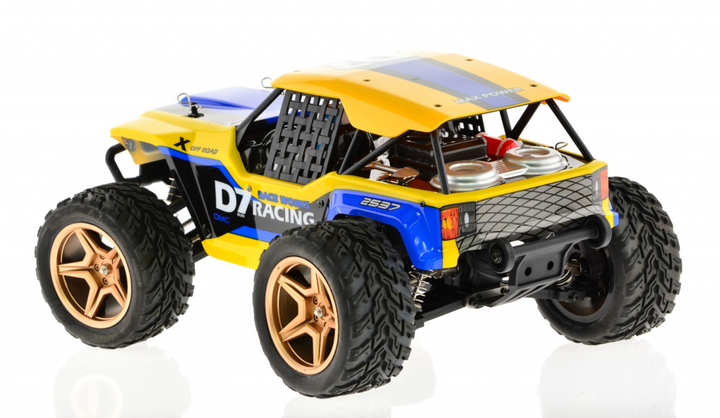 1: 12 electric water tight 4WD rock climbing truck Blue - 4