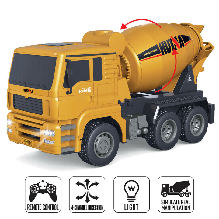 2.4G 1:18 6Ch RC Cement Mixer Truck - 3