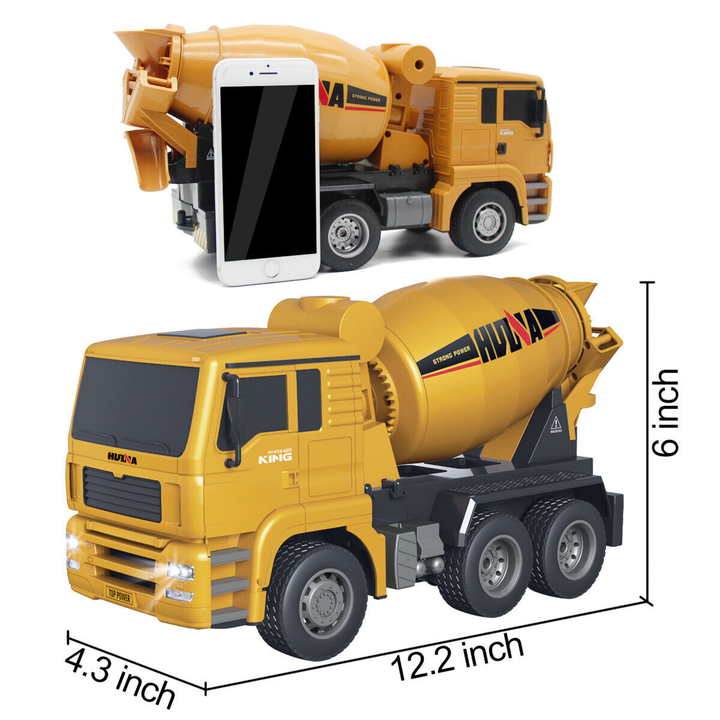 2.4G 1:18 6Ch RC Cement Mixer Truck - 6