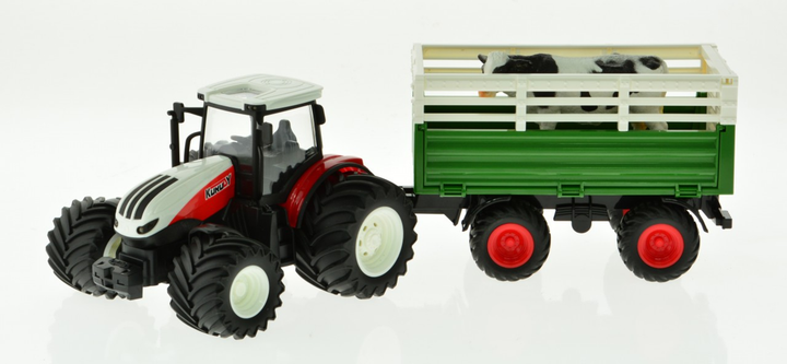 RC Farm Tractor - Big Wheels White/Red Style 2