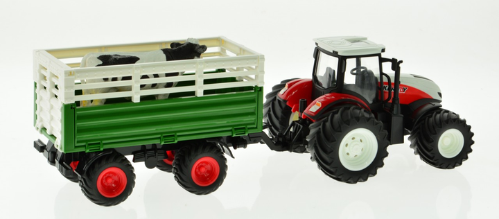 RC Farm Tractor - Big Wheels White/Red Style 2 - 5