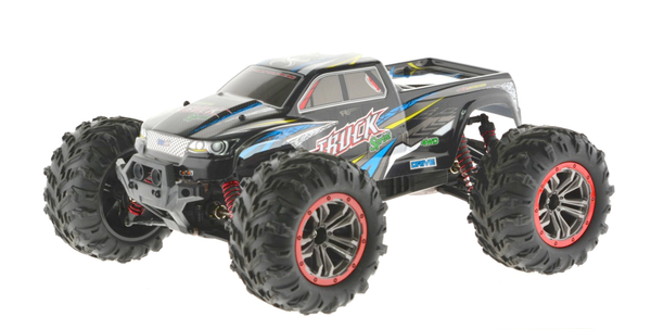 1:10 scale Dual motor 4WD truck with top speed of just over 30 MPH Blue