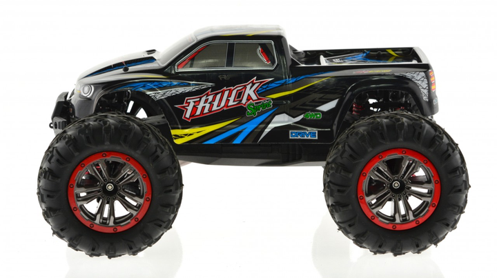 1:10 scale Dual motor 4WD truck with top speed of just over 30 MPH Blue - 2