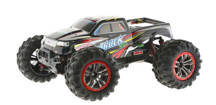 1:10 scale Dual motor 4WD truck with top speed of just over 30 MPH Red