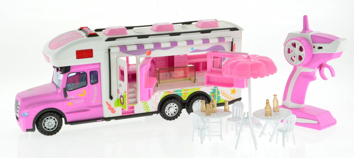 2.4G Pink Rv With Lights, Sound And Accessories - 3