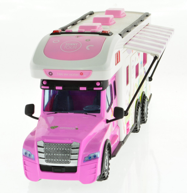 2.4G Pink Rv With Lights, Sound And Accessories - 7