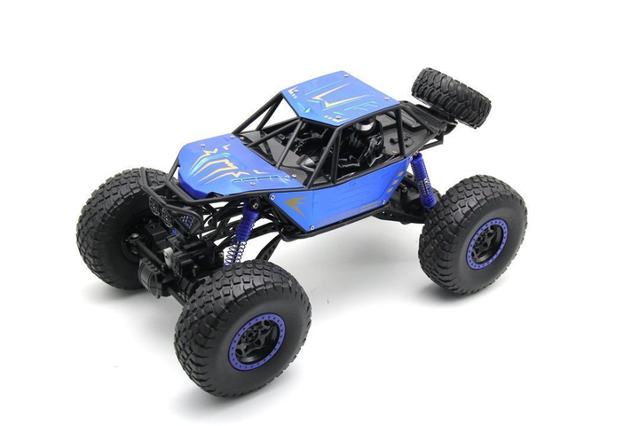 1:10 scale 4WD rock climber with metal body pannels and 2 remotes standard and gesture Blue - 2