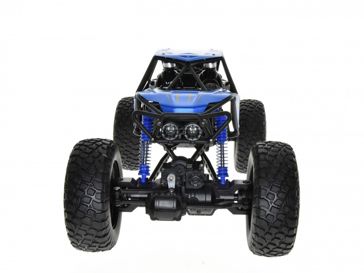 1:10 scale 4WD rock climber with metal body pannels and 2 remotes standard and gesture Blue - 5